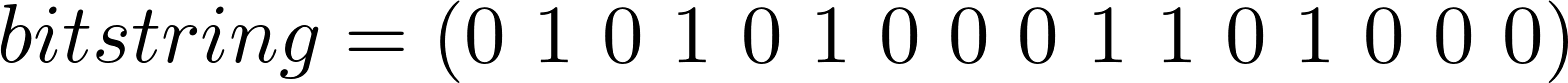 bitstring = (0 1 0 1 0 1 0 0 0 1 1 0 1 0 0 0)